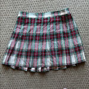 Aerie Plaid Skirt - Red, Green, White